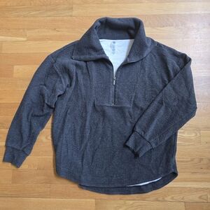 Lou & Grey Signaturesoft Quarter Zip Sweater | M